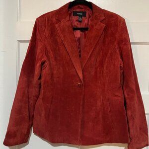 Alfani Genuine Suede Leather Jacket, Size L